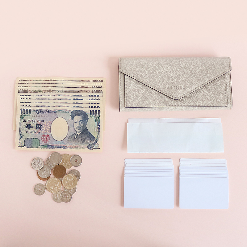 エーテルのレター型長財布レディース財布